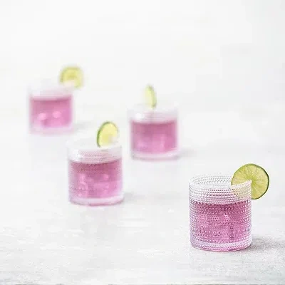 Kirkland's Fortessa Pink Jupiter Short Glasses In Pink