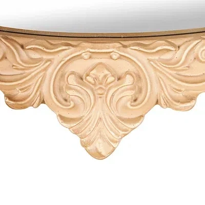 Kirkland's Beaded Scroll Frame Wall Mirror In Gold