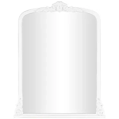 Kirkland's Scroll Arched Rectangle Wall Mirror In White