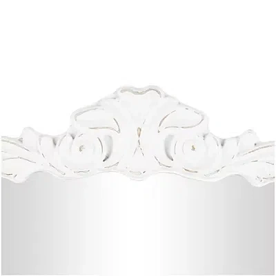 Kirkland's Scroll Arched Rectangle Wall Mirror In White
