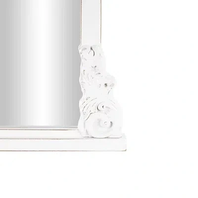 Kirkland's Scroll Arched Rectangle Wall Mirror In White