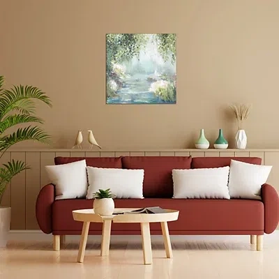 Kirkland's Sunny Forest Path Canvas Art Print In Multi