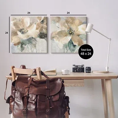 Kirkland's Abstract Flowers Canvas Art Prints In Brown