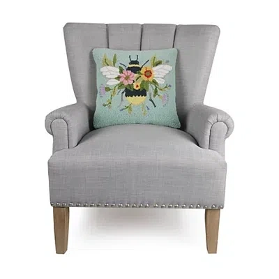 Kirkland's Floral Bee Hooked Throw Pillow In Multi