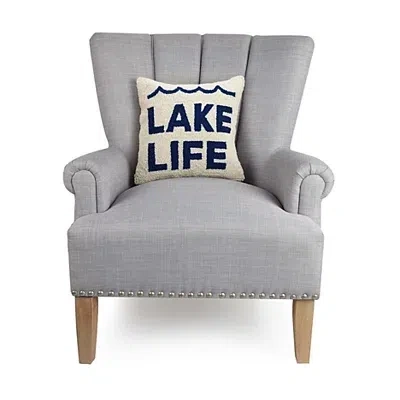 Kirkland's Lake Life Hooked Throw Pillow In Multi
