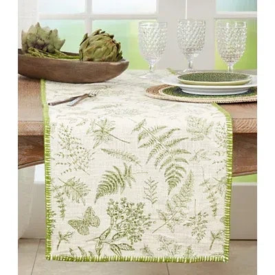 Kirkland's Botanical Whipstitch Table Runner In Multi