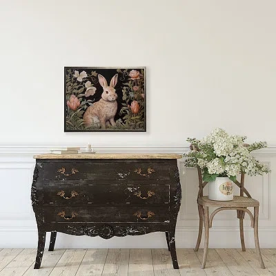 Kirkland's Floral Bunny Burrow Framed Art Print In Multi