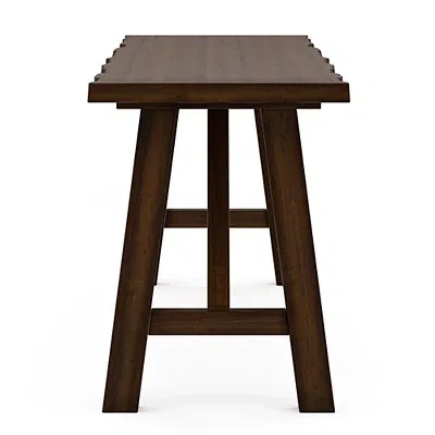 Kirkland's Dark Brown Wood Live Edge Bench In Brown