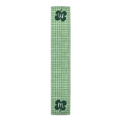 Kirkland's Clover Personalized Monogram Table Runner In Green