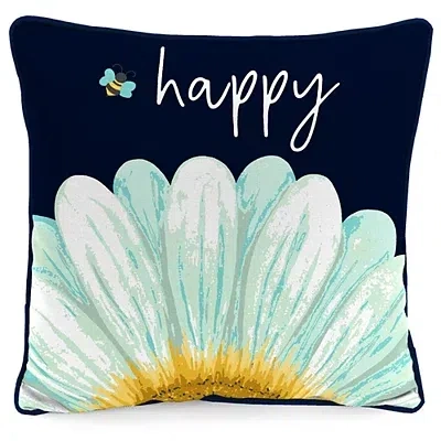 Kirkland's Bee Happy Outdoor Pillow In Multi