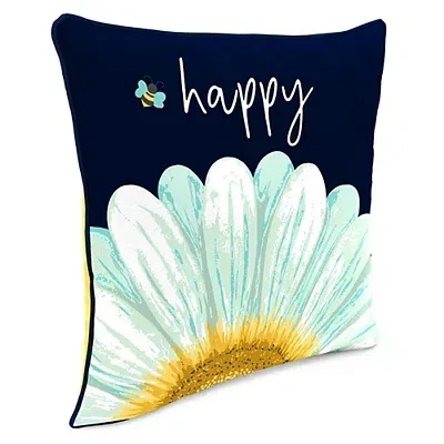 Kirkland's Bee Happy Outdoor Pillow In Multi