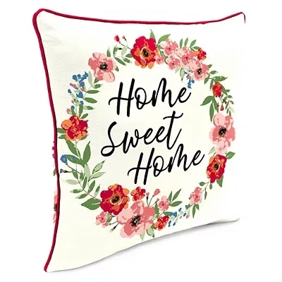 Kirkland's Floral Home Sweet Outdoor Pillow In Multi