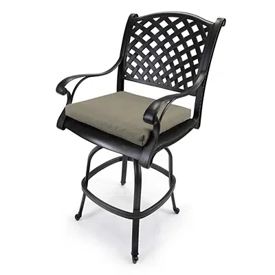 Kirkland's French Edge Outdoor Chair Cushions In Gray