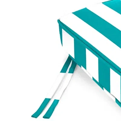 Kirkland's Striped Outdoor Settee Cushion In Multi