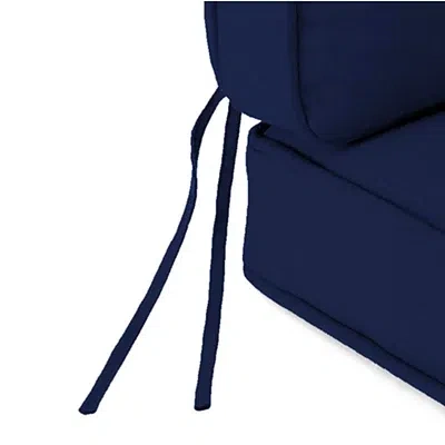 Kirkland's Solid Navy Outdoor Deep Seat Cushion In Blue