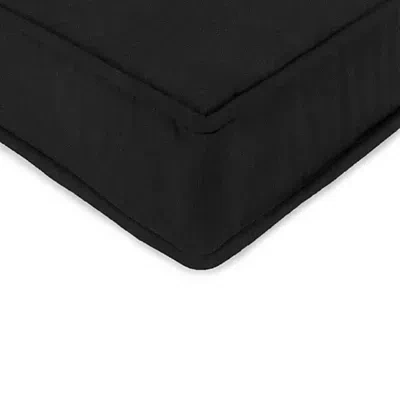 Kirkland's Solid Black Outdoor Deep Seat Cushion In Black