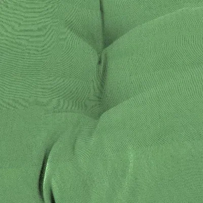 Kirkland's Tufted Canvas Outdoor Bench Cushion In Green