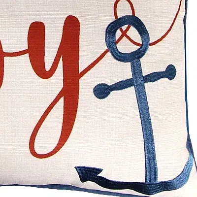 Kirkland's Ahoy Anchor Lumbar Pillow In Multi