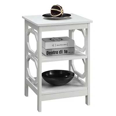 Kirkland's Octagon 2-shelf Accent Table In White