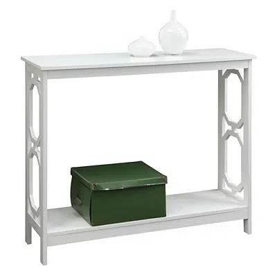 Kirkland's Octagon Single Shelf Console Table In White