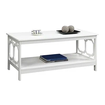 Kirkland's Octagon Single Shelf Coffee Table In White