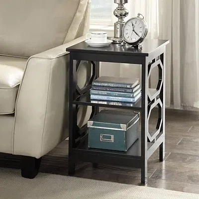 Kirkland's Octagon 2-shelf Accent Table In Black
