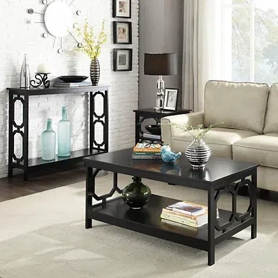 Kirkland's Octagon 2-shelf Accent Table In Black