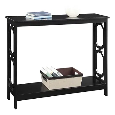 Kirkland's Octagon Single Shelf Console Table In Black