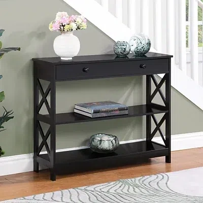 Kirkland's X-frame 2-shelf Console Table In Brown