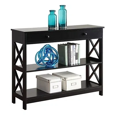 Kirkland's X-frame 2-shelf Console Table In Brown