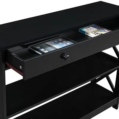 Kirkland's X-frame 2-shelf Console Table In Brown