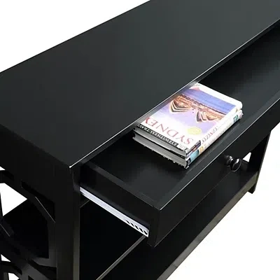 Kirkland's Octagon 2-shelf Console Table In Black