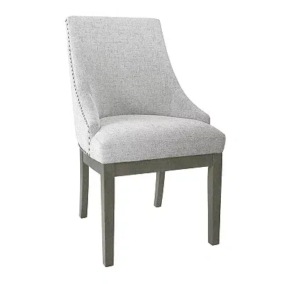 Kirkland's Neutral Upholstered Barrel Dining Chair In Multi