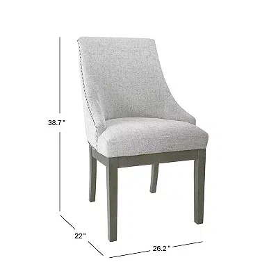 Kirkland's Neutral Upholstered Barrel Dining Chair In Multi