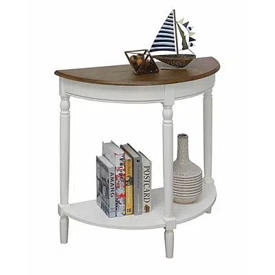 Kirkland's Davis Half Round Console Table In White
