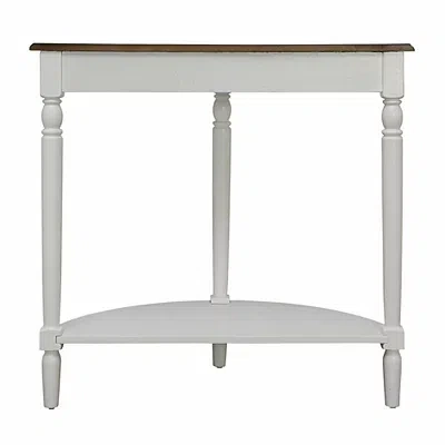Kirkland's Davis Half Round Console Table In White