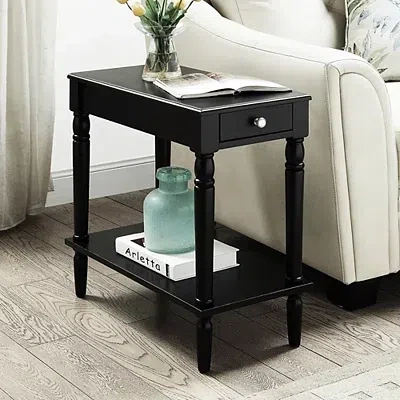 Kirkland's French Country Single Drawer Accent Table In Multi