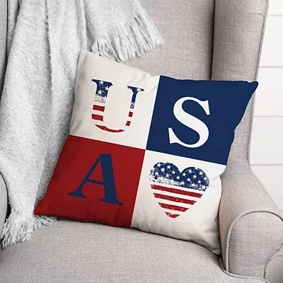 Kirkland's Fourth Of July Rustic Usa Indoor/outdoor Pillow In Multi