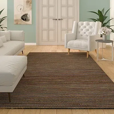 Kirkland's Jute And Wool Woven Area Rug In Multi
