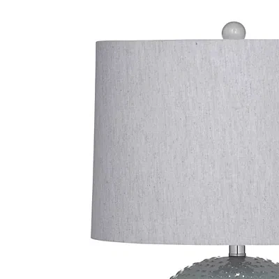 Kirkland's Beaded Globe Table Lamp In Gray