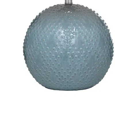 Kirkland's Beaded Globe Table Lamp In Gray