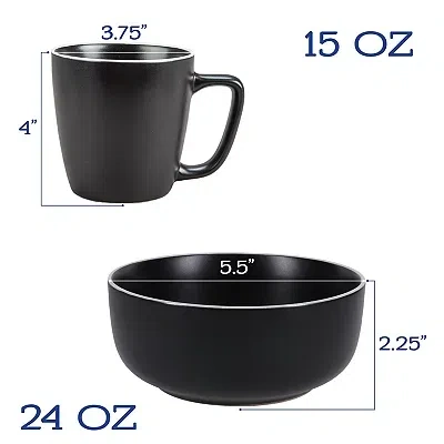 Kirkland's Dinnerware Set In Black