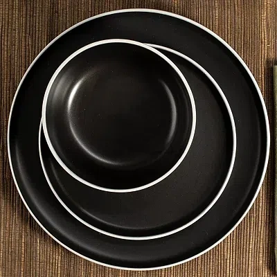Kirkland's Dinnerware Set In Black
