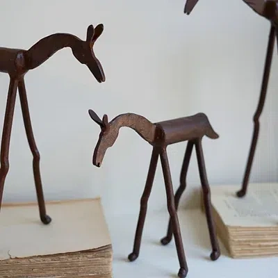 Kirkland's Forged Iron Horse Figurines In Brown