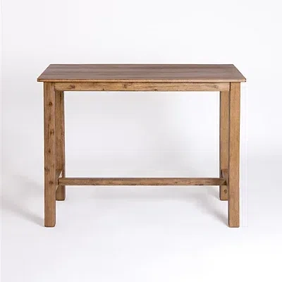 Kirkland's Barnwood Wire Brush Sonoma Counter Height Table In Brown