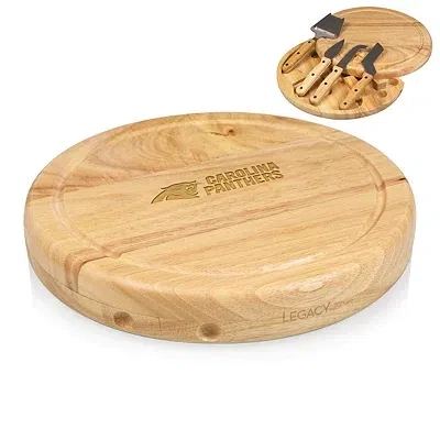 Kirkland's Carolina Panthers Cheese Board And Tool Set In Brown