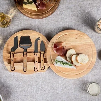 Kirkland's New Orleans Saints Cheese Board And Tool Set In Brown