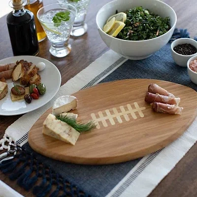 Kirkland's Buffalo Bills Bamboo Football Cutting Board In Brown