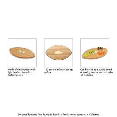 Kirkland's Kansas City Chiefs Bamboo Football Cutting Board In Brown