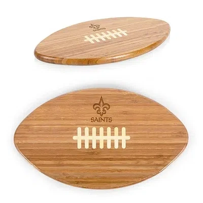 Kirkland's New Orleans Saints Bamboo Football Cutting Board In Brown